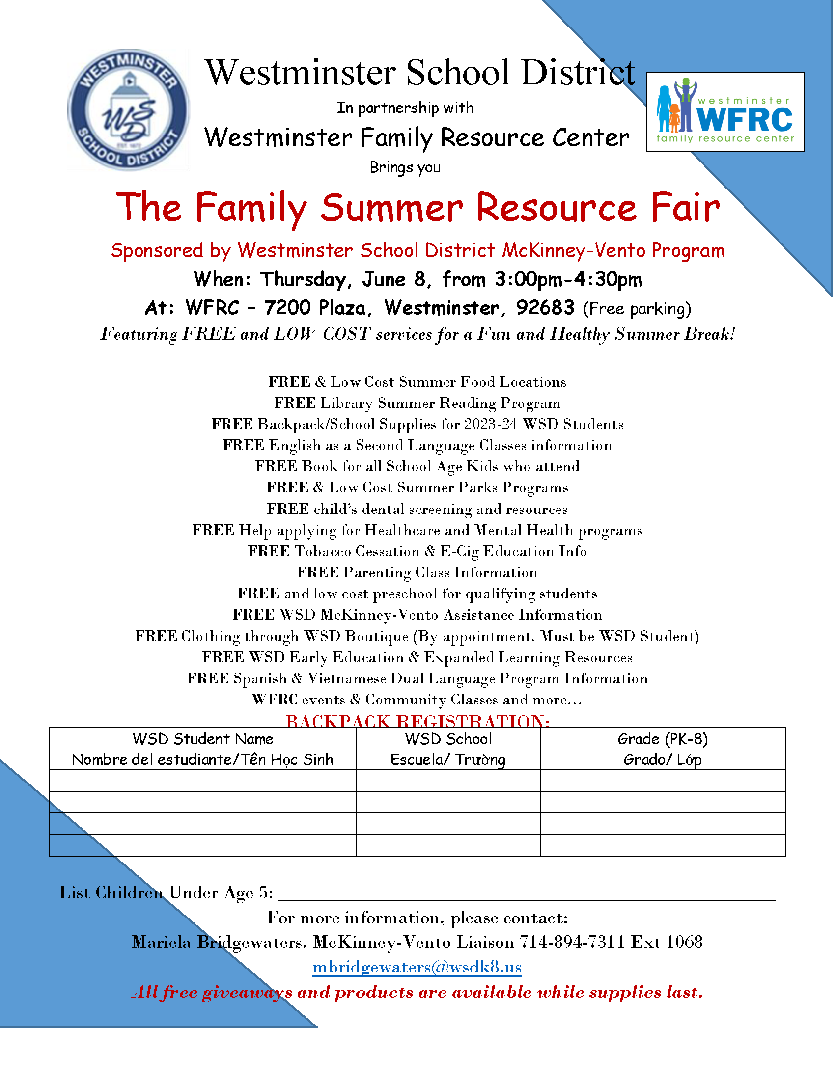 Summer Resource Fair