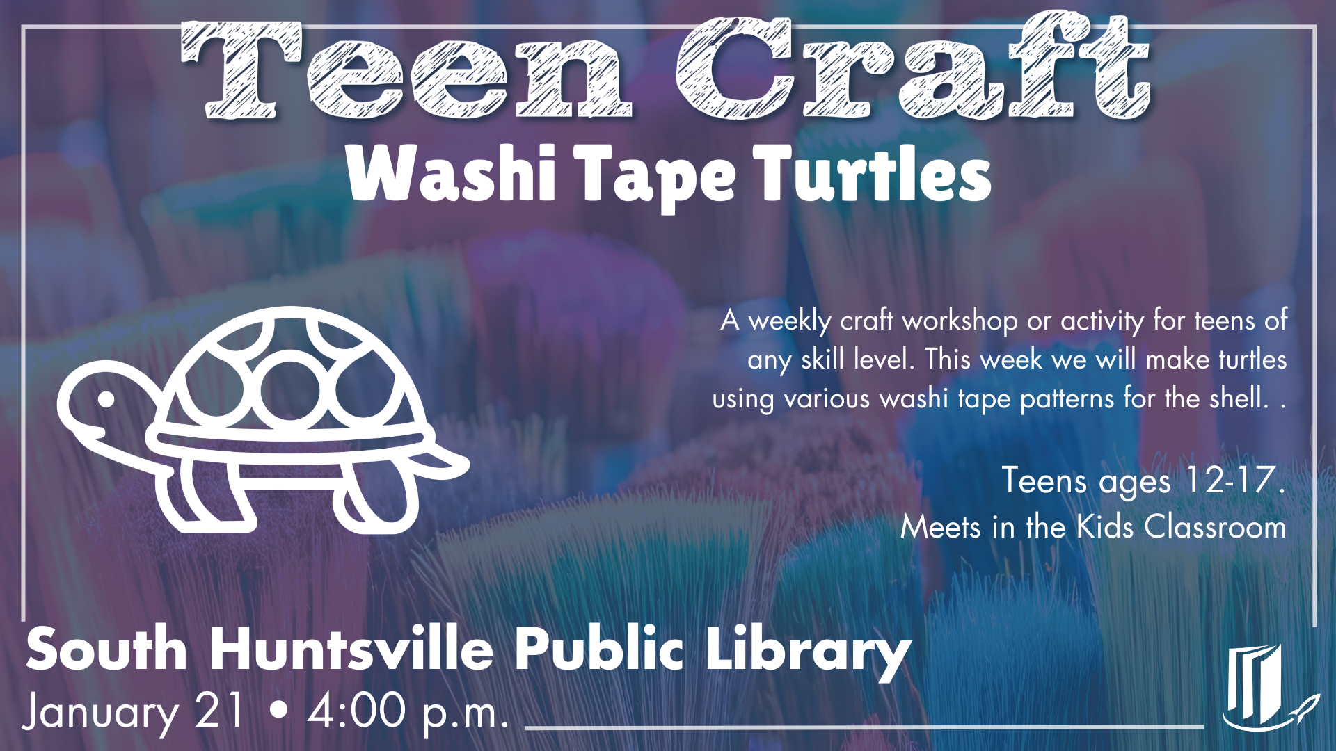 Teen Craft: Washi Tape Turtles Teen Craft: Washi Tape Turtles