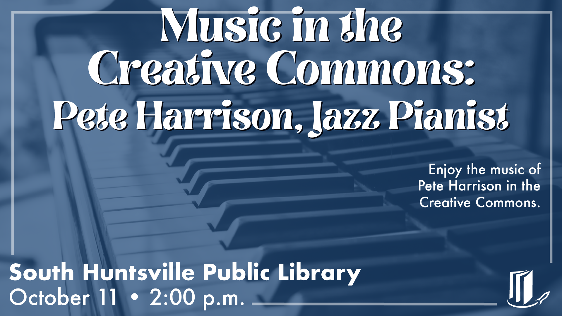 Concert: Pete Harrison, Jazz Pianist