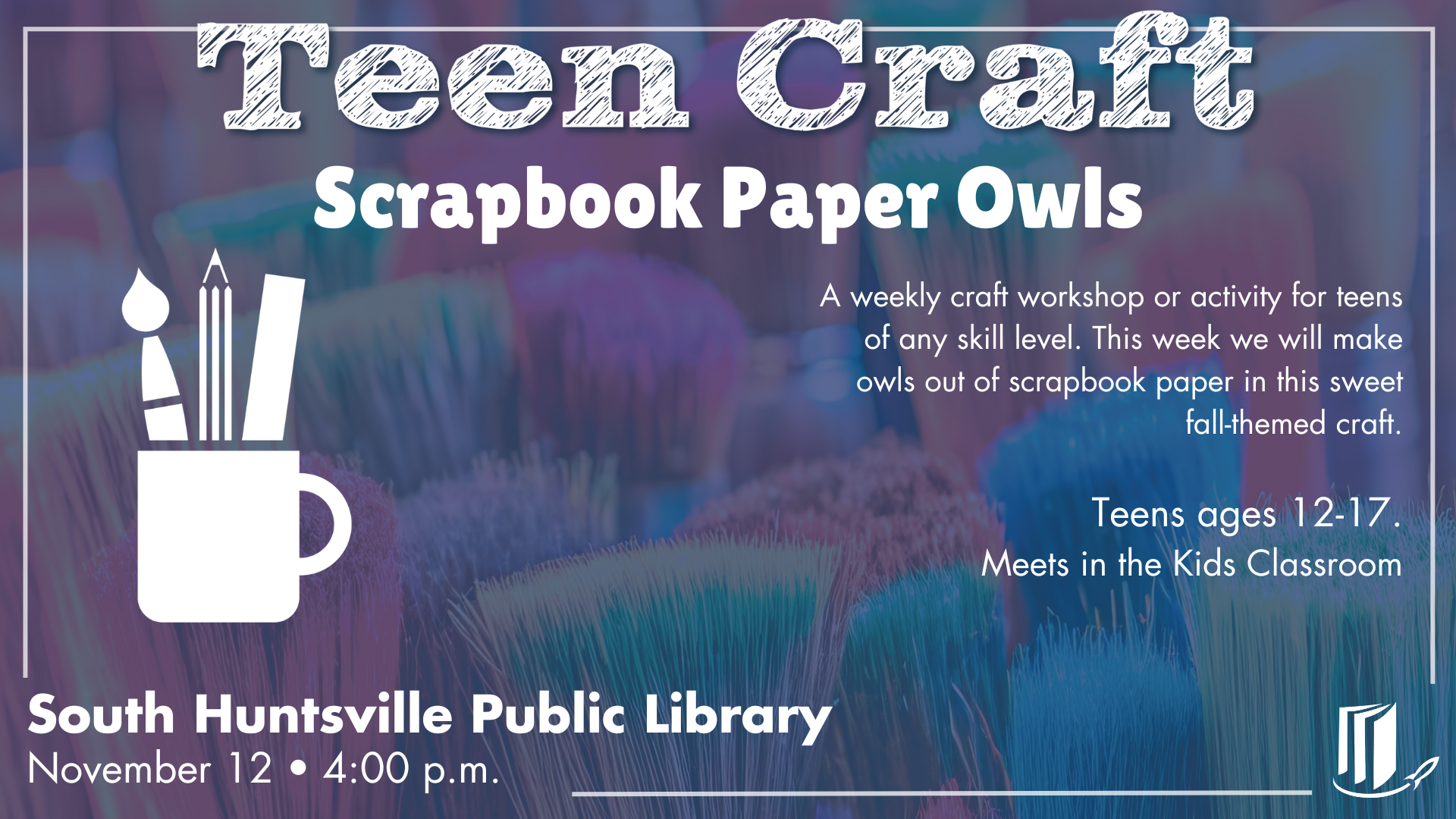 Teen Craft: Scrapbook Paper Owls Teen Craft: Scrapbook Paper Owls