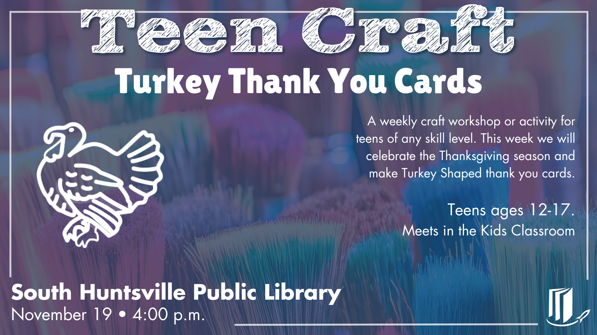 Teen Craft: Turkey Thank You Cards