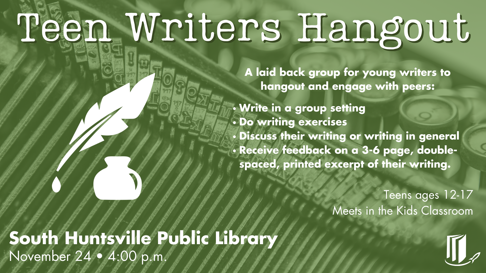 Teen Writers Hangout