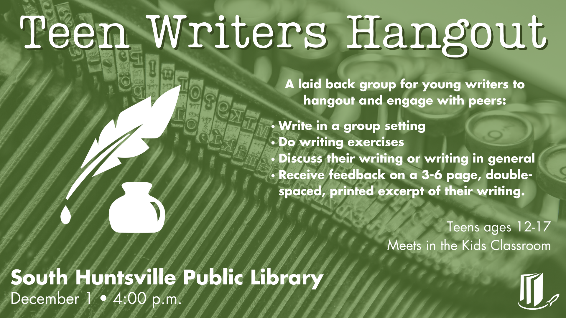 Teen Writers Hangout Teen Writers Hangout