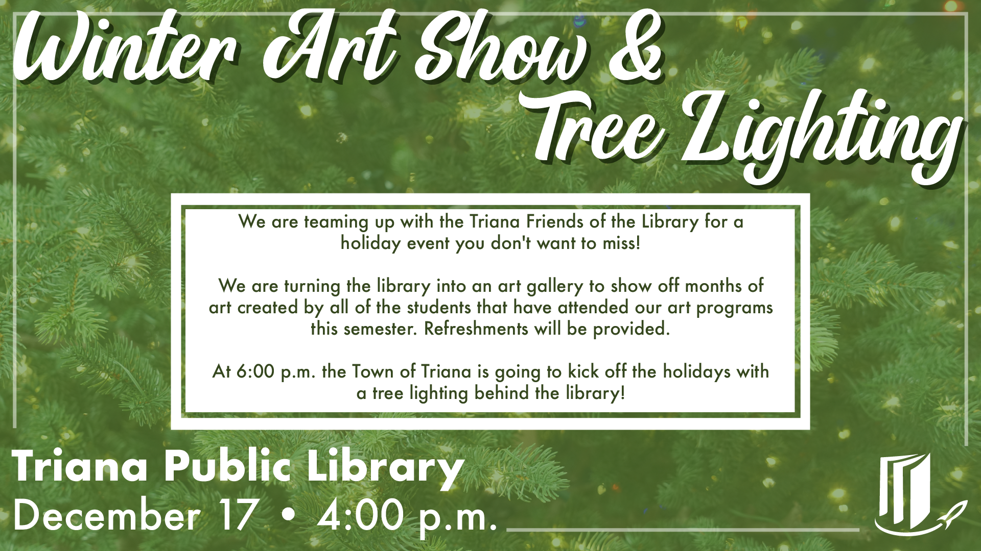 Winter Art Show & Tree Lighting Winter Art Show & Tree Lighting