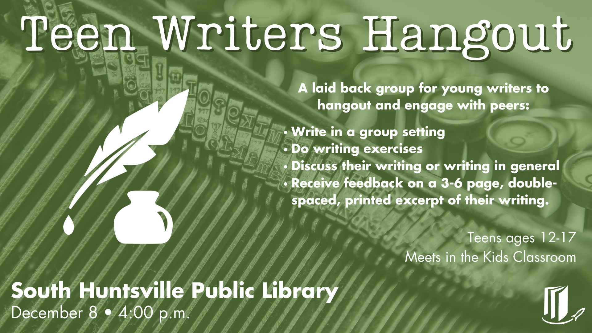 Teen Writers Hangout Teen Writers Hangout