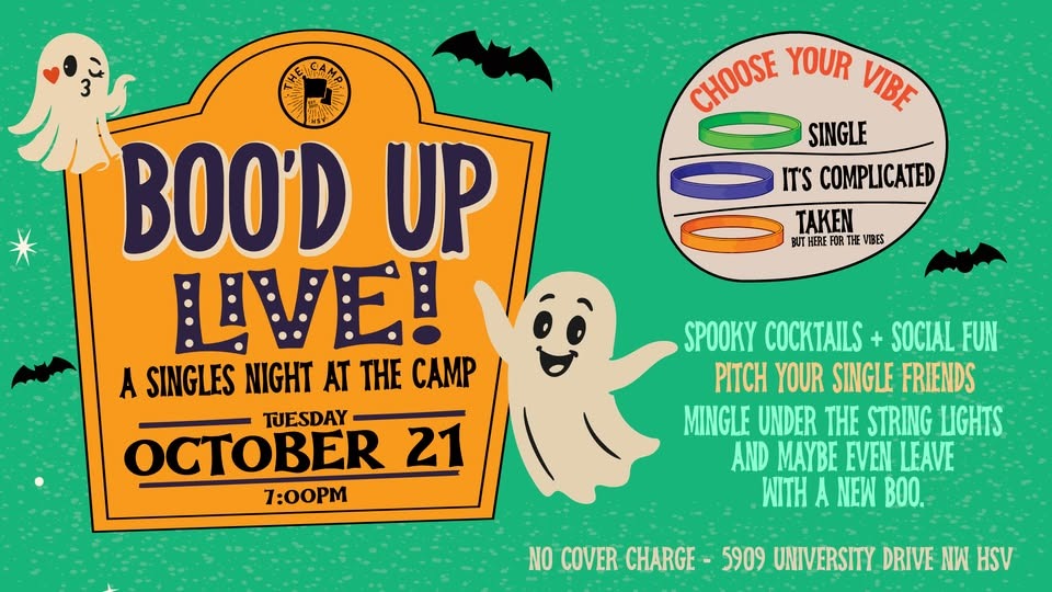 Boo’ Up LIVE: A Singles Night at The Camp