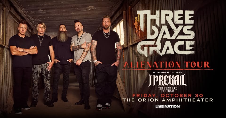 Three Days Grace: Alienation Tour with | Prevail & The Funeral Portrait