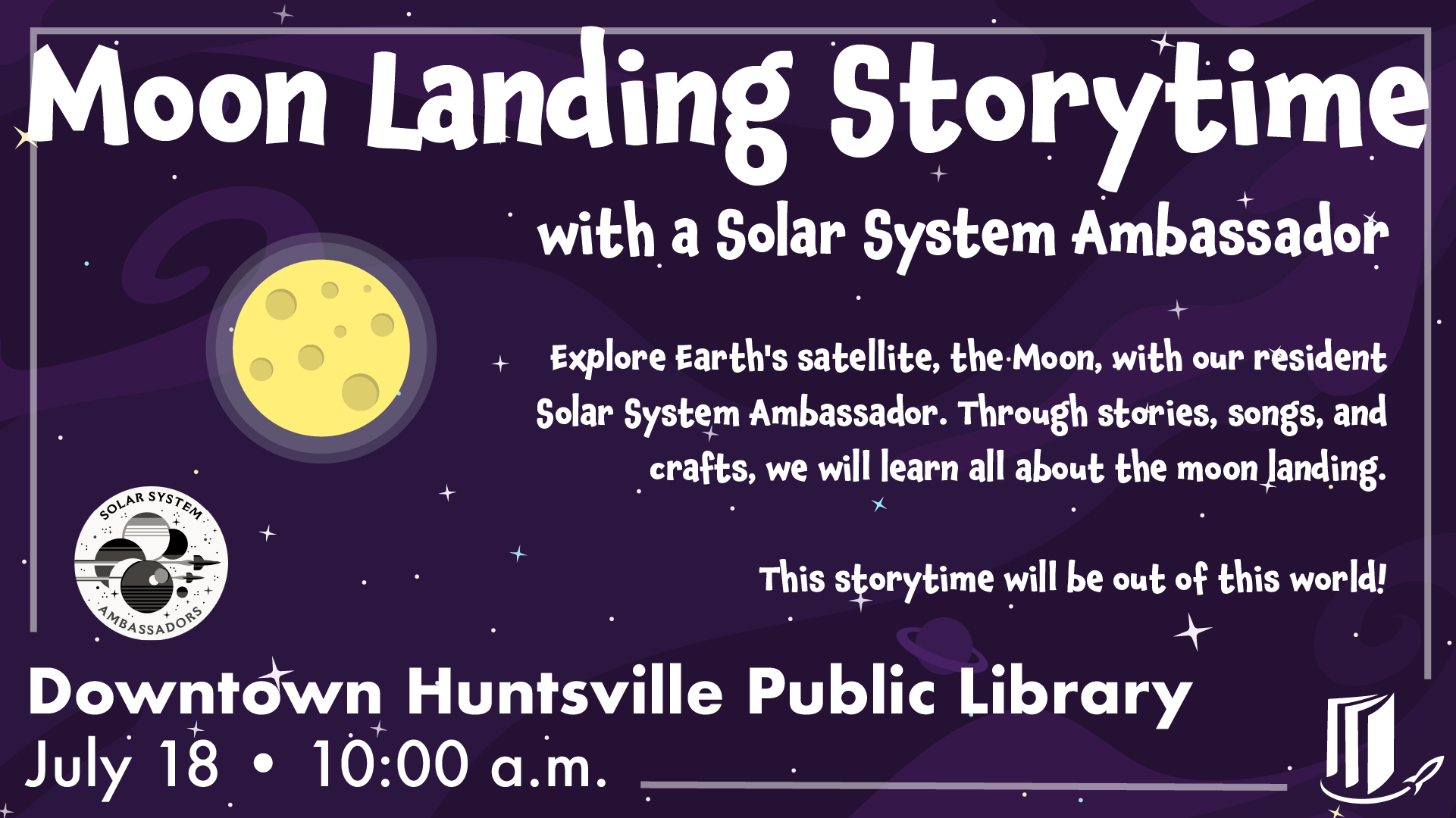 Moon Landing Storytime with a Solar System Ambassador
