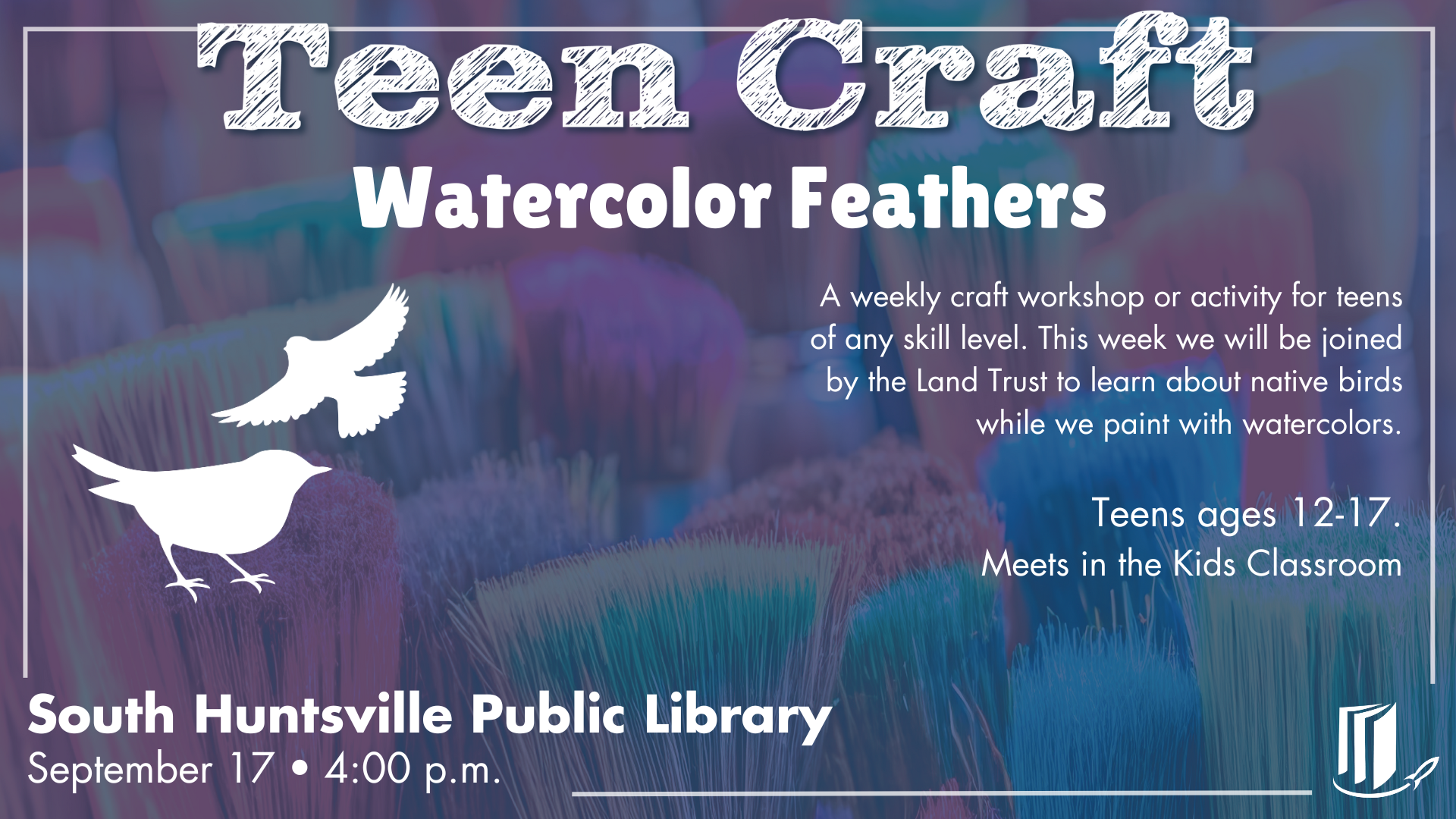 Teen Craft: Watercolor Feathers