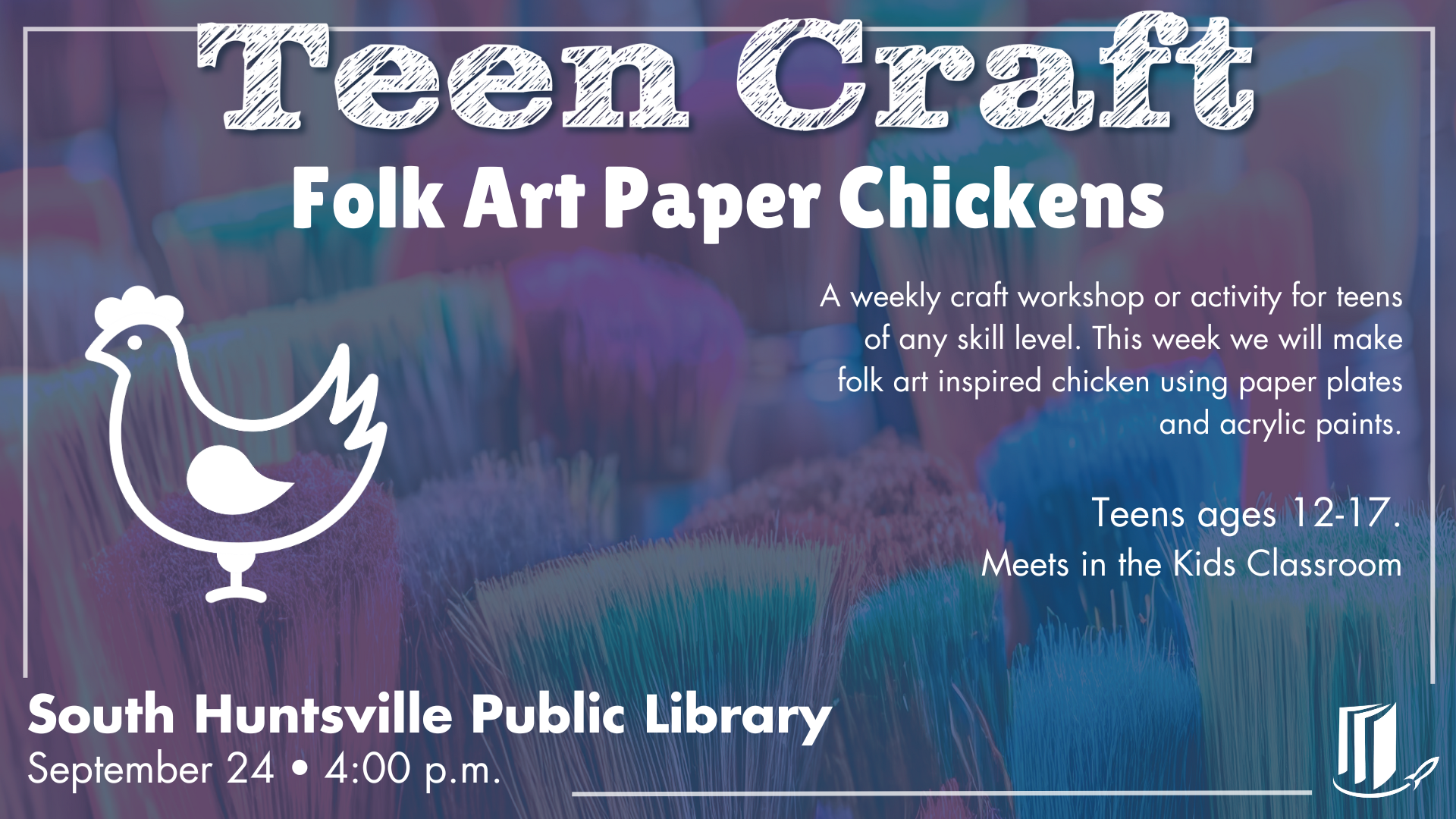 Teen Craft: Folksy Paper Chickens