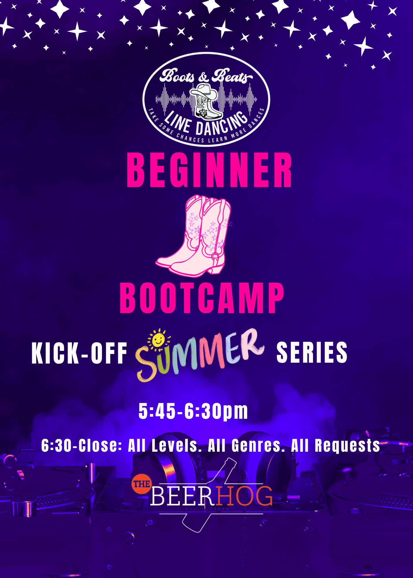 Beginner Bootcamp with Boots & Beats Line Dancing Beginner Bootcamp with Boots & Beats Line Dancing