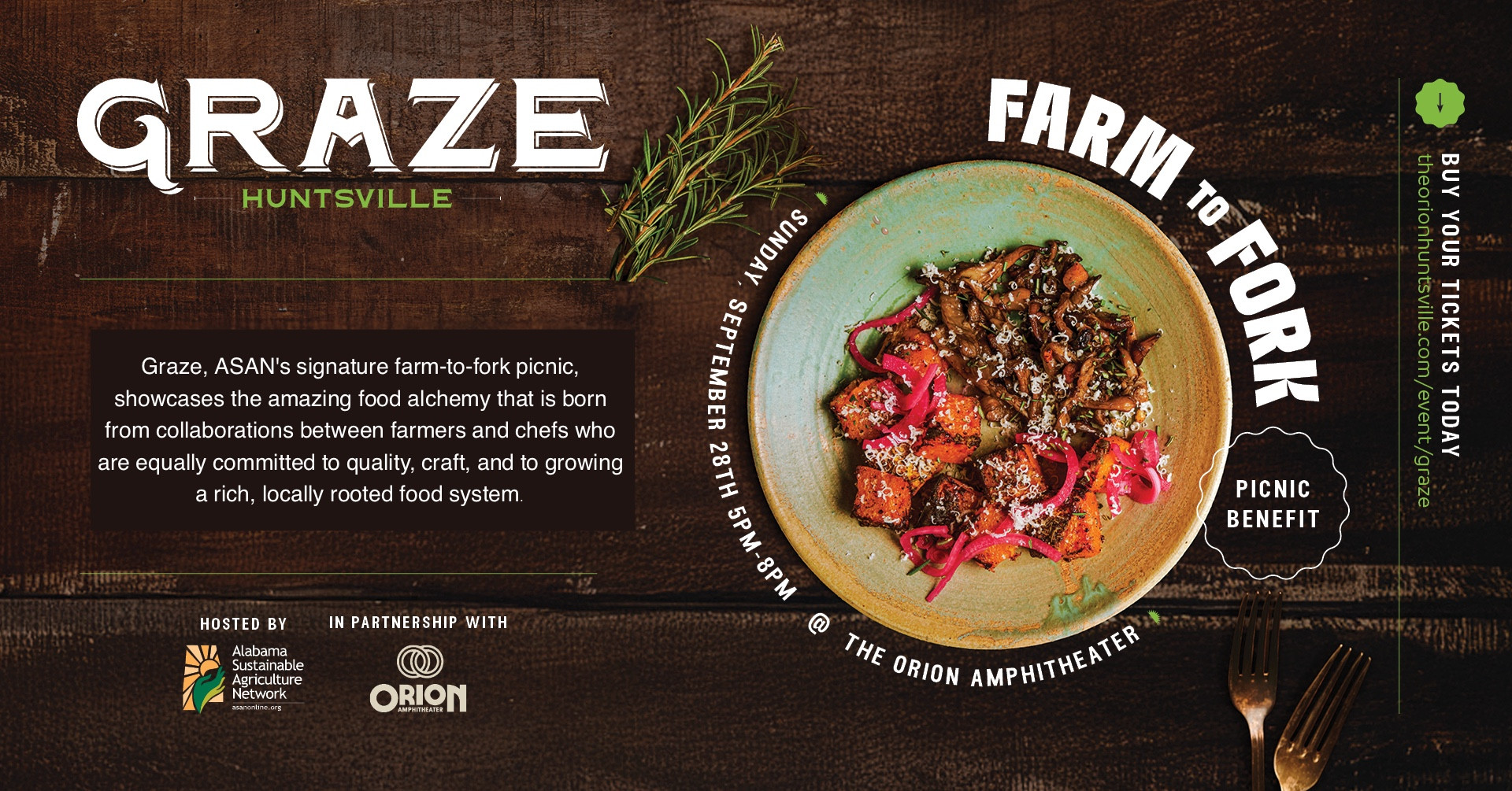 Graze Huntsville: Farm To Fork Picnic Benefit