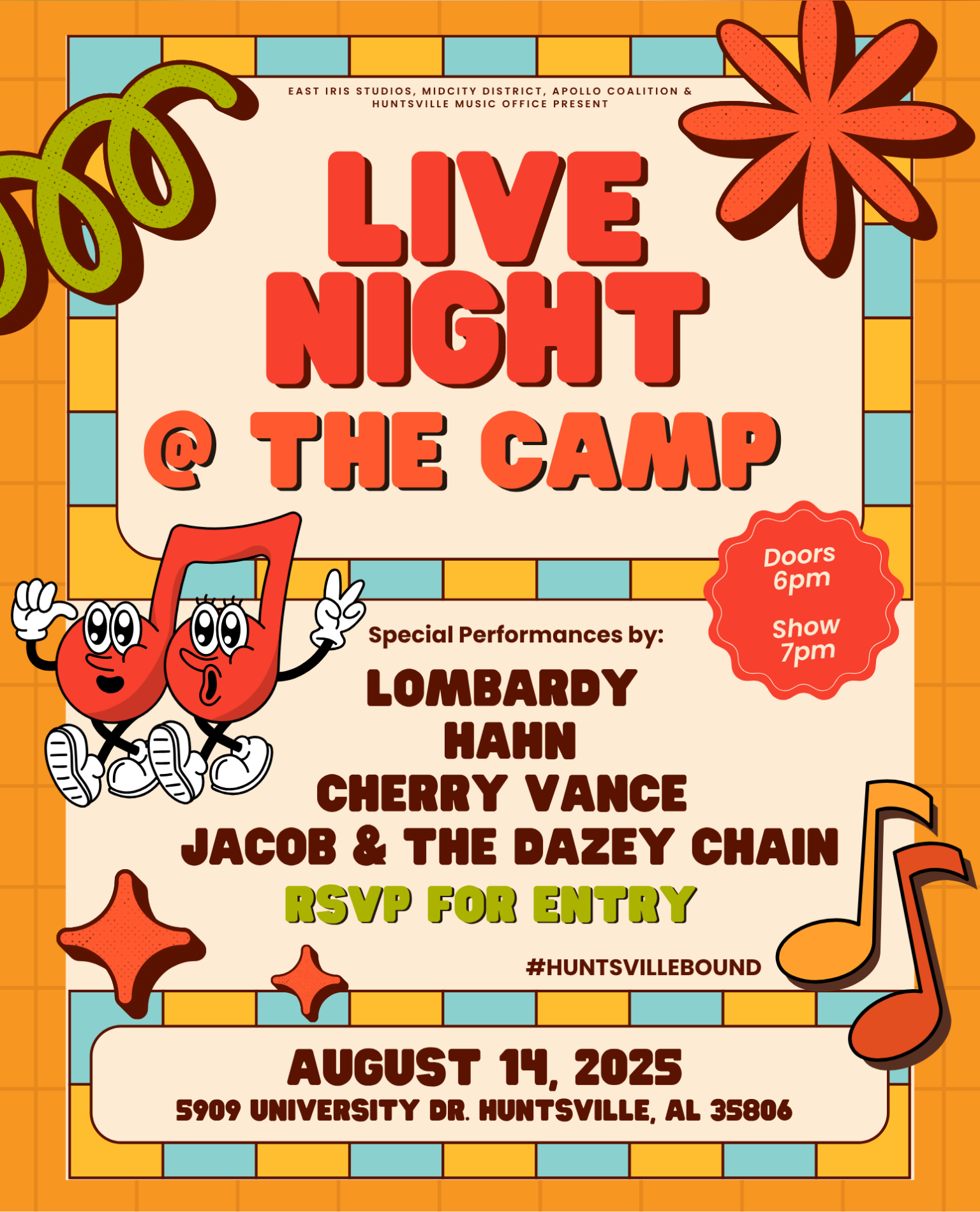 Live Night – Lombardy / Hahn / Cherry Vance – JAcob & The Dazey Chain Live Night – Lombardy / Hahn / Cherry Vance – JAcob & The Dazey Chain