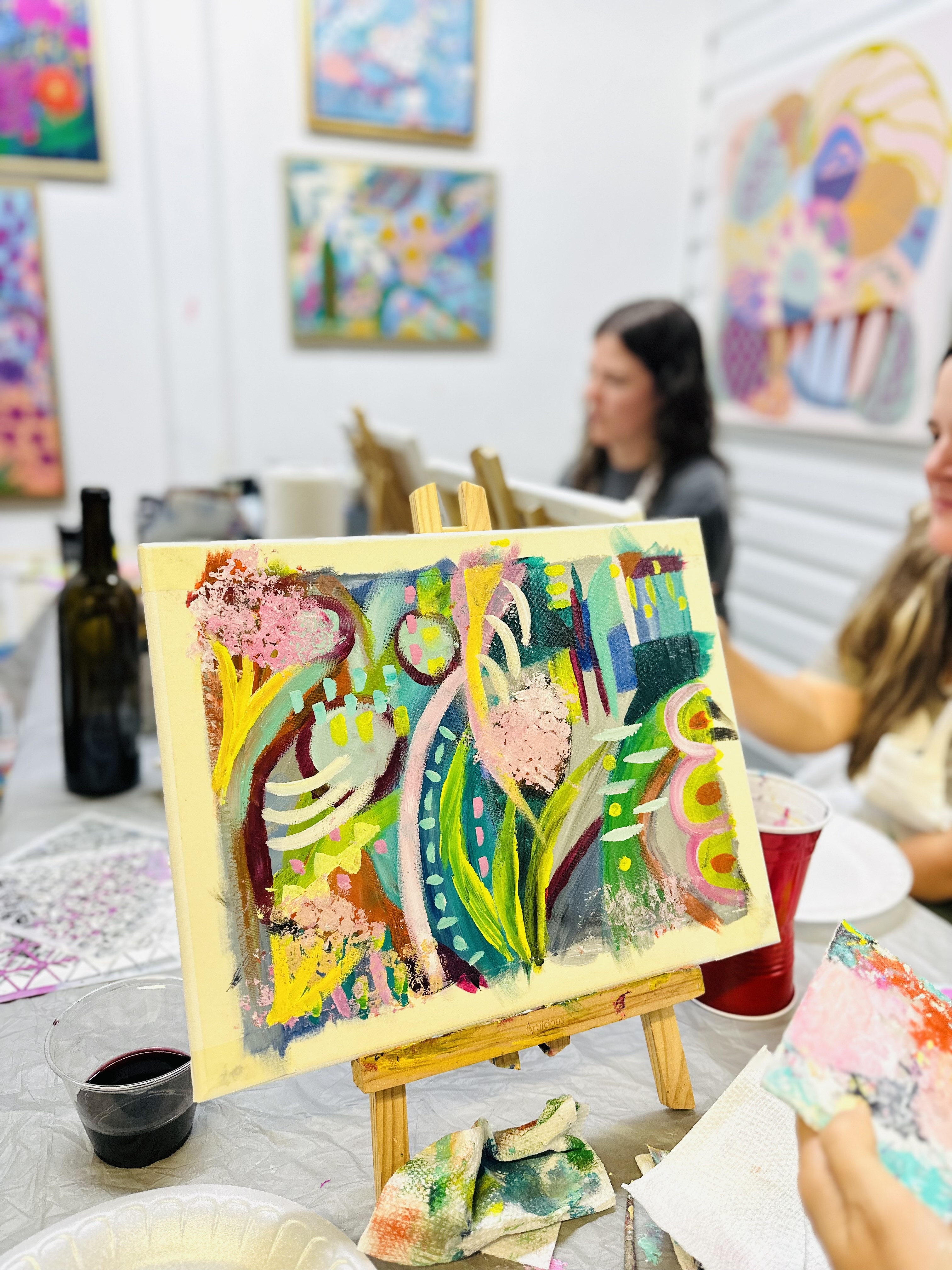 Abstract Painting Class with Rossina Boyer