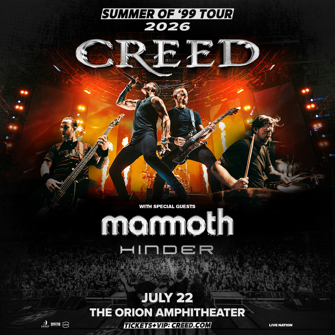 Creed: Summer of ’99 Tour with Mammoth & Hinder Creed: Summer of ’99 Tour with Mammoth & Hinder