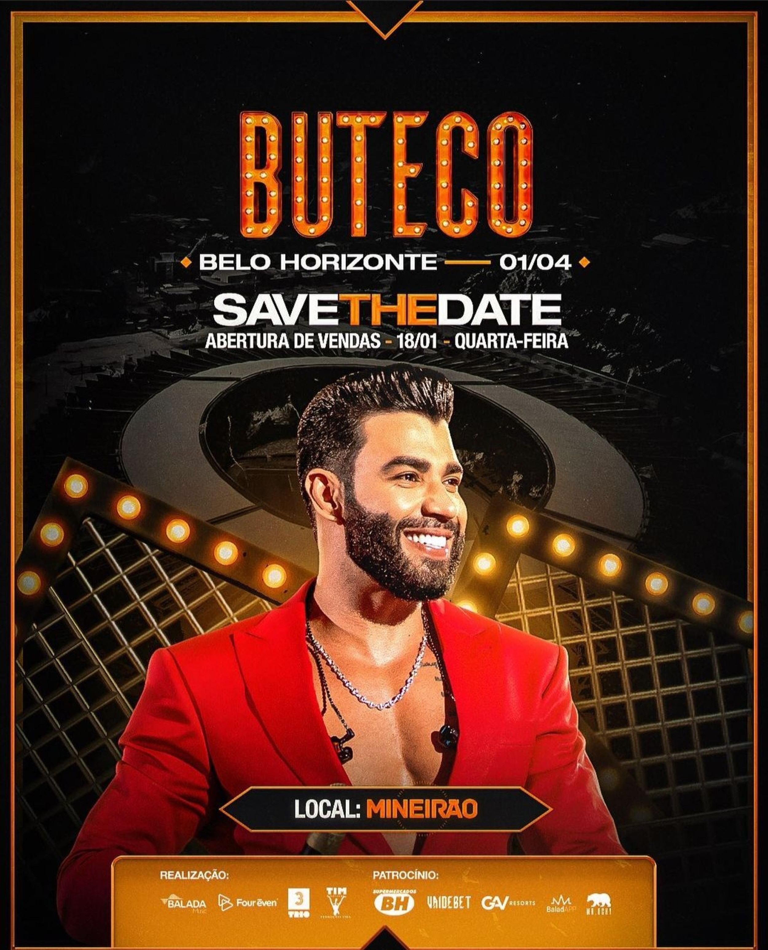 Gusttavo Lima, Buteco Estádio Mineirão - Belo Horizonte - MG