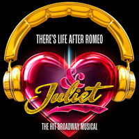 & Juliet, the hit Broadway musical. Headphones over heart logo