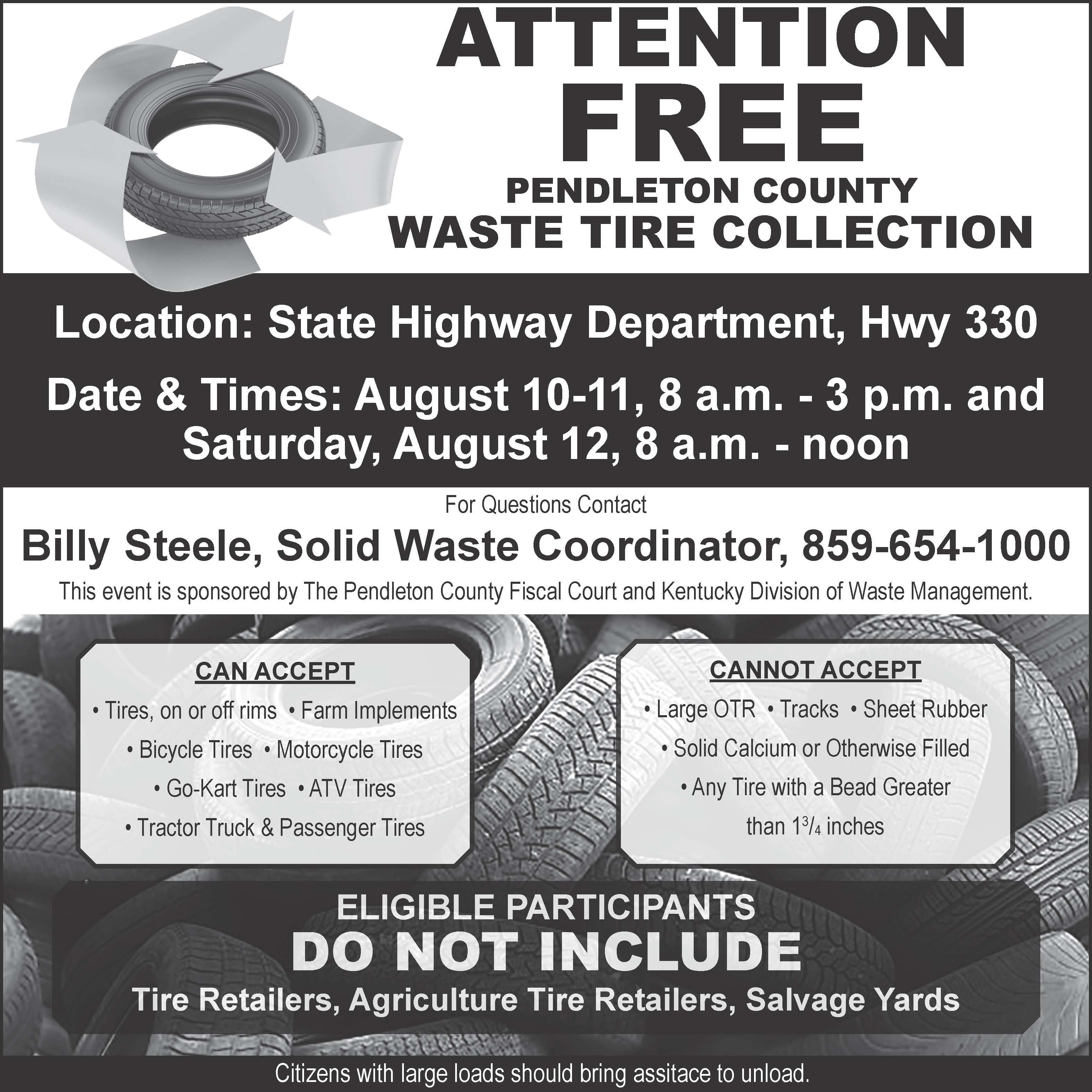 Tire Waste Collection Event