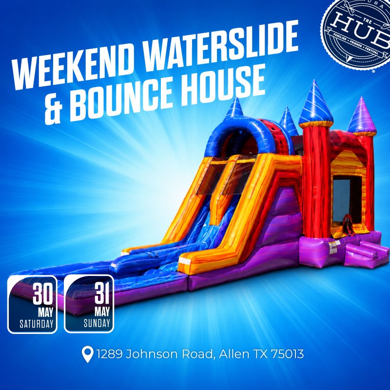 Weekend Waterslide & Bounce House flyer