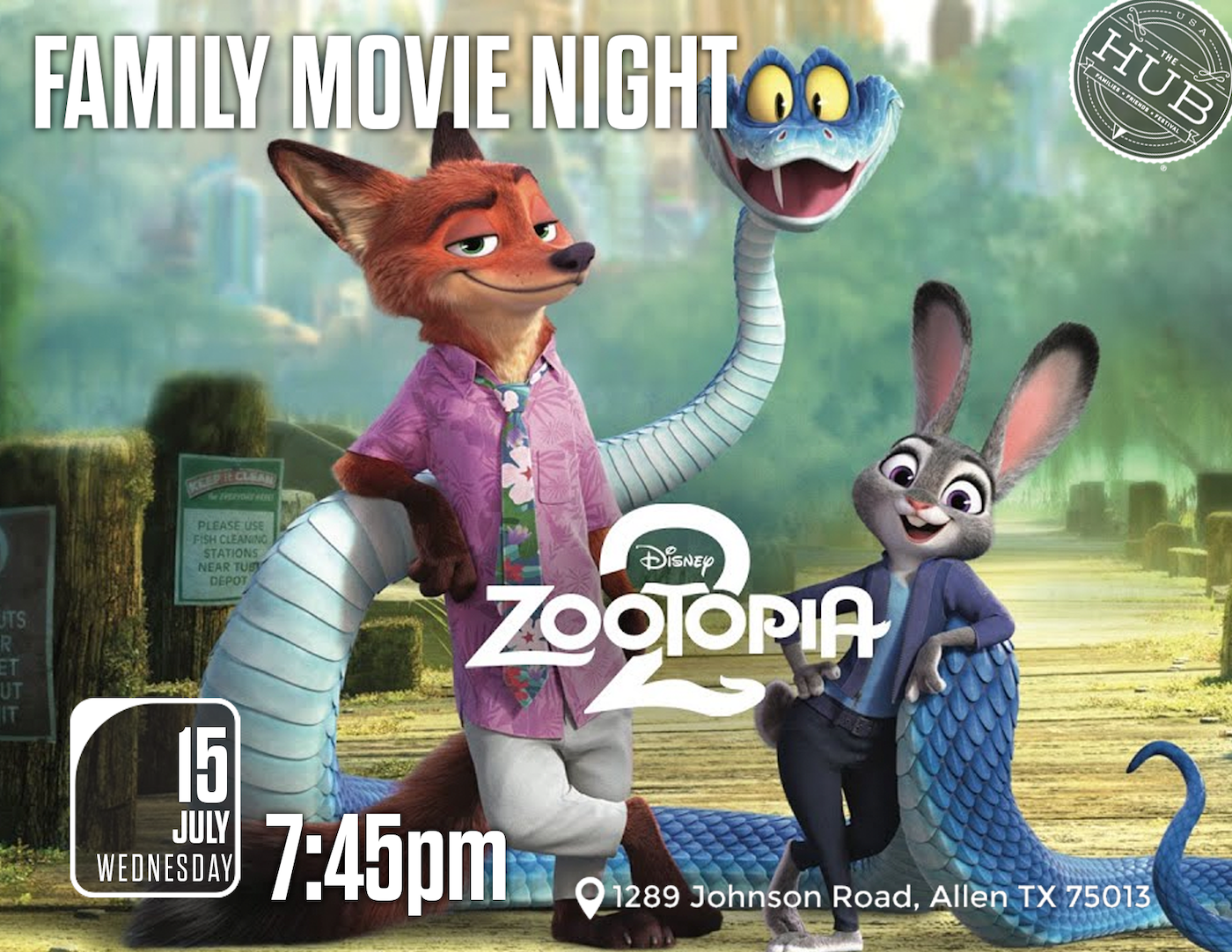 Movie Night: Zootopia 2 flyer